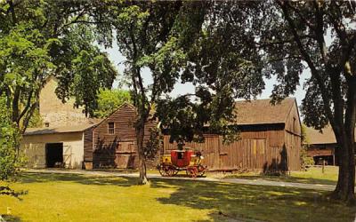 Original stagecoach, old carriage house and barns Batsto, New Jersey Postcard