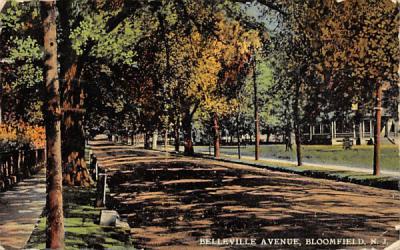 Belleville Avenue Bloomfield, New Jersey Postcard
