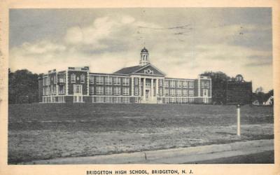 Bridgeton High School New Jersey Postcard