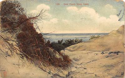 Sand Dunes Jersey Coast Beach Scene, New Jersey Postcard