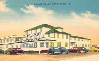 Wida's Sea Food Restaurant Brant Beach, New Jersey Postcard