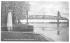 River Bank and Delaware River Bridge Burlington, New Jersey Postcard