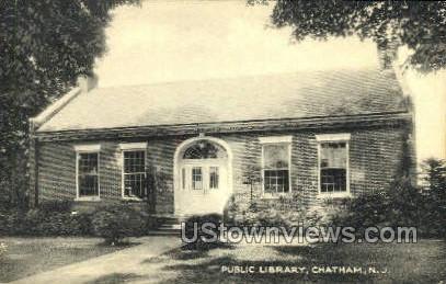Public Library  - Chatham, New Jersey NJ Postcard