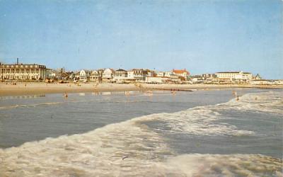 Beachfront View from Ocean Cape May, New Jersey Postcard