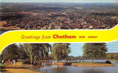 Greetings from Chatham New Jersey Postcard