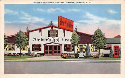 Weber's Hof Brau, Cental Airport Camden, New Jersey Postcard