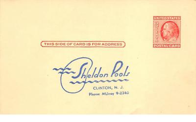 Sheldon Pools Clinton, New Jersey Postcard