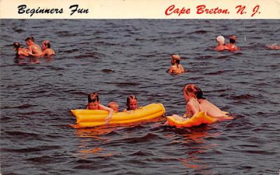 Beginners Fun Cape Breton, New Jersey Postcard