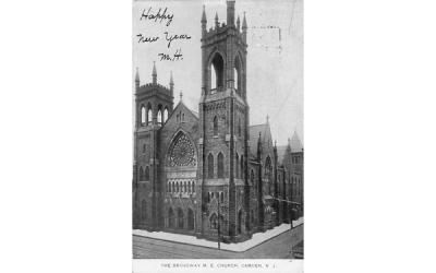 The Broadway M. E. Church Camden, New Jersey Postcard