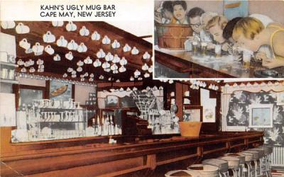 Kahn's Cocktail Bar Cape May, New Jersey Postcard