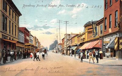 Broadway North-of-Kaighn Ave Camden, New Jersey Postcard
