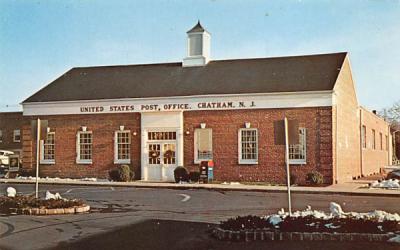 U.S. Post Office  Chatham, New Jersey Postcard