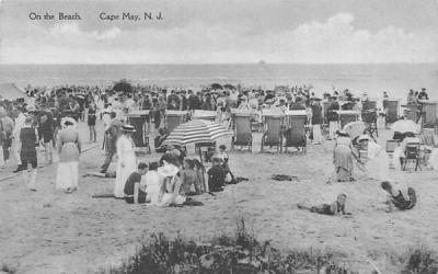 On the Beach Cape May, New Jersey Postcard