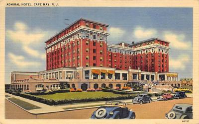 Admiral Hotel Cape May, New Jersey Postcard