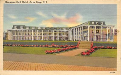 Congree Hall Hotel Cape May, New Jersey Postcard