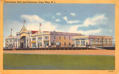Convention Hall and Solarium Cape May, New Jersey Postcard