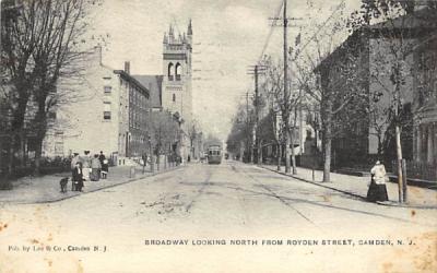 Broadway Looking North from Royden Street Camden, New Jersey Postcard