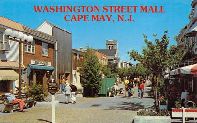 Washington Street Mall Cape May, New Jersey Postcard