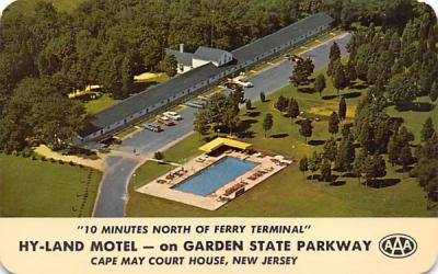 Hy-Land Motel - on Garden State Parkway Cape May, New Jersey Postcard