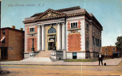 Free Library Camden, New Jersey Postcard
