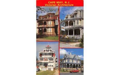 Victorican Architecture Cape May, New Jersey Postcard