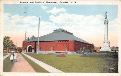 Armory and Soldiers' Monument Camden, New Jersey Postcard