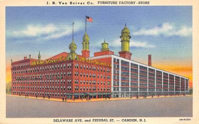 J. B. Van Sciver Co. Furniture Factory - Store Camden, New Jersey Postcard