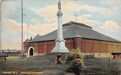 Monument and Armory Camden, New Jersey Postcard