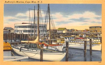 Rafferty's Marina Cape May, New Jersey Postcard