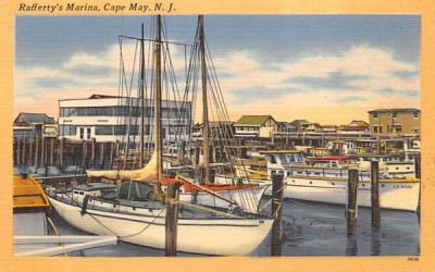 Rafferty's Marina Cape May, New Jersey Postcard
