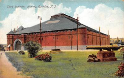 Third Regiment Armory Camden, New Jersey Postcard