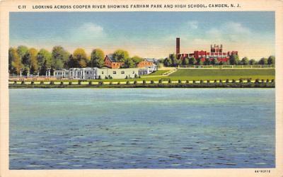 Looking Across Cooper River Camden, New Jersey Postcard