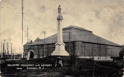 Soldiers' Monument and Armory Camden, New Jersey Postcard