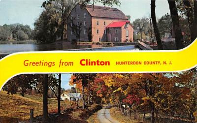 Greetings from Clinton, N. J., USA New Jersey Postcard
