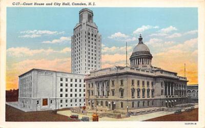Court House and City Hall Camden, New Jersey Postcard