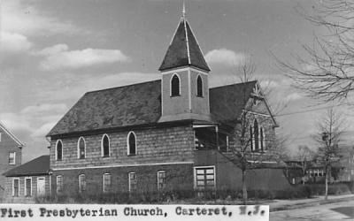First Presbyterian Church Carteret, New Jersey Postcard