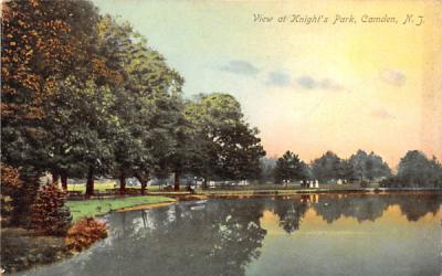 View at Knight's Park Camden, New Jersey Postcard