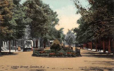 Linden Street Camden, New Jersey Postcard