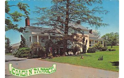 Coach N' Paddock Clinton, New Jersey Postcard