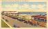 Boardwalk and Beach Front, Municipal River Cape May, New Jersey Postcard