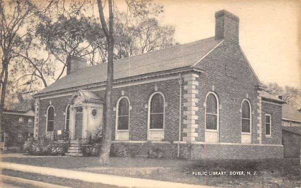 Public Library  Dover, New Jersey Postcard