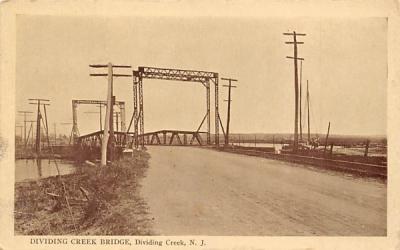 Dividing Creek Bridge New Jersey Postcard