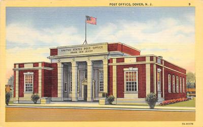 Post Office Dover, New Jersey Postcard
