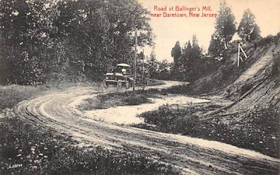 Road at Ballinger's Mill Daretown, New Jersey Postcard