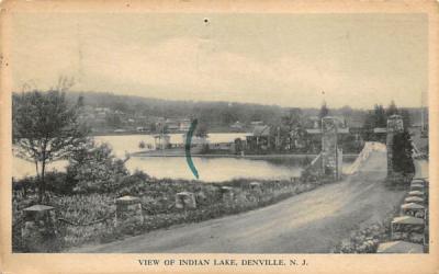 View of Indian Lake Denville, New Jersey Postcard