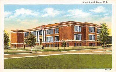 High School Dover, New Jersey Postcard