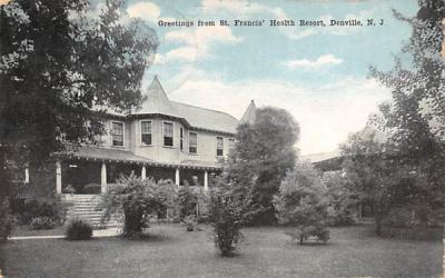 Greetings from St. Francis' Health Resort Denville, New Jersey Postcard