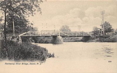 Rockway River Bridge Dover, New Jersey Postcard
