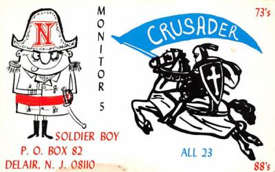 Soldier Boy Delair, New Jersey Postcard