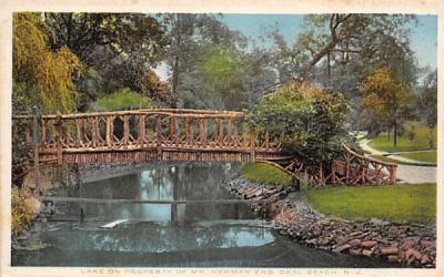 Lake on Property of Mr. Newman ERB Deal Beach, New Jersey Postcard